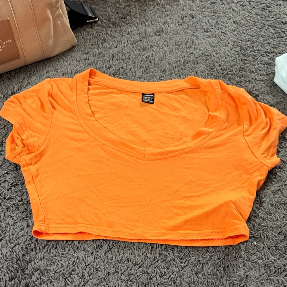 Supper crop Vibrant Orange Women's Top